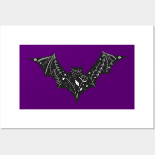 Halloween Gothic Bat Posters and Art